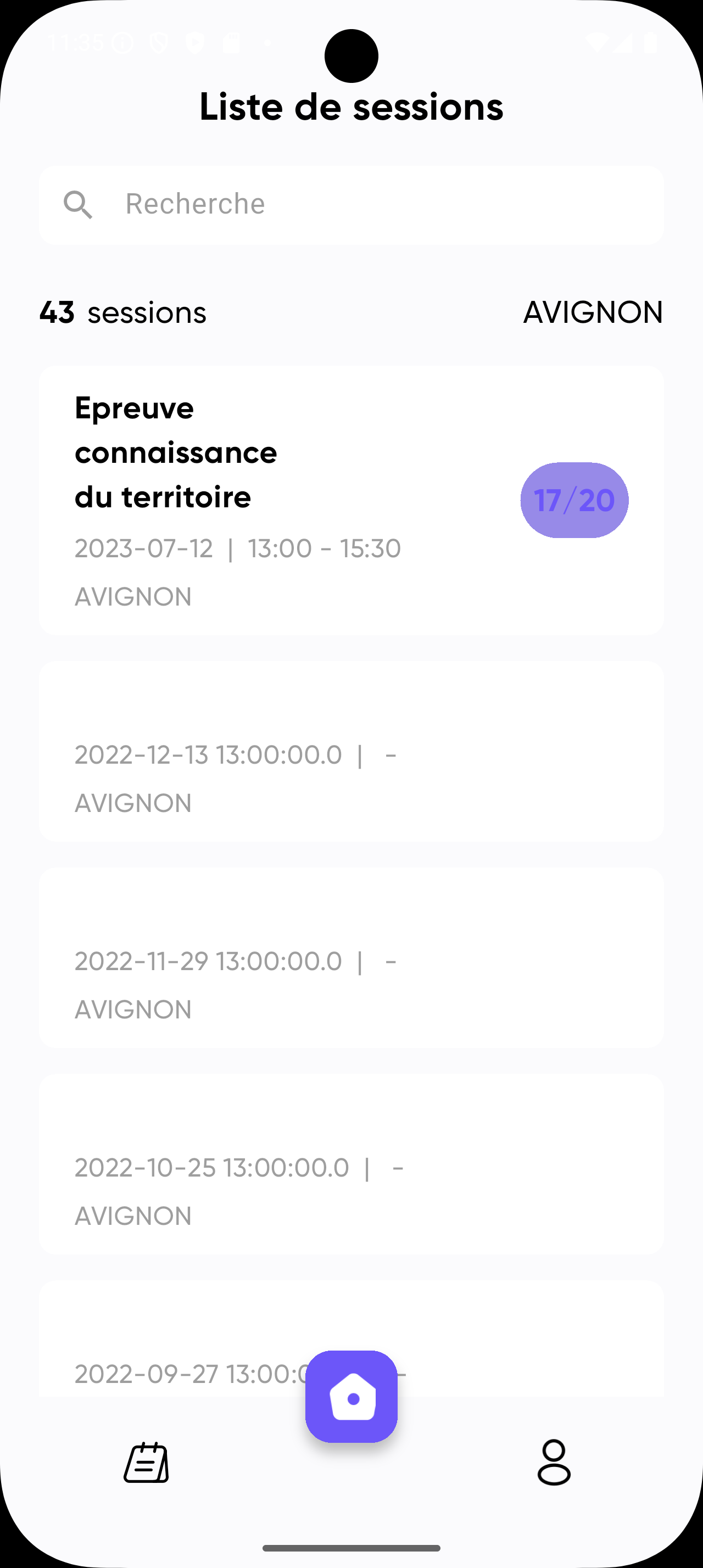Contrôle d'accès mobile
