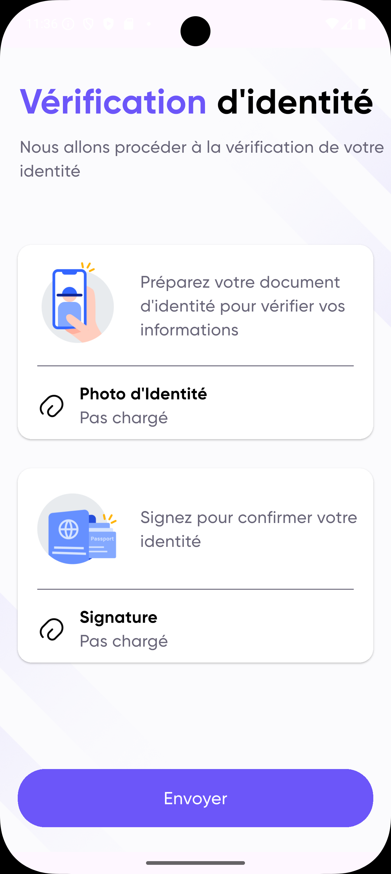 Verification identité