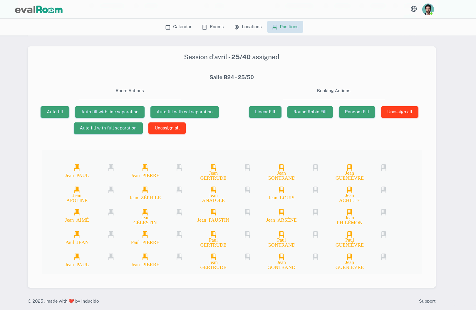 Dashboard principal